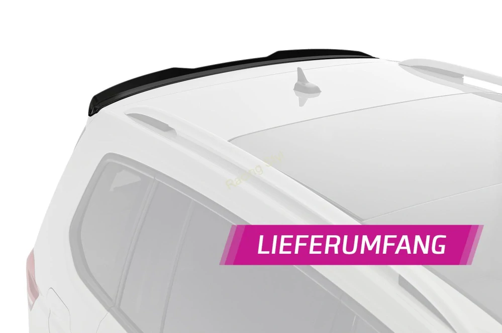 VW Touran 2 typ 5T zadní střešní spoiler Glossy Black CSR Lesk.
