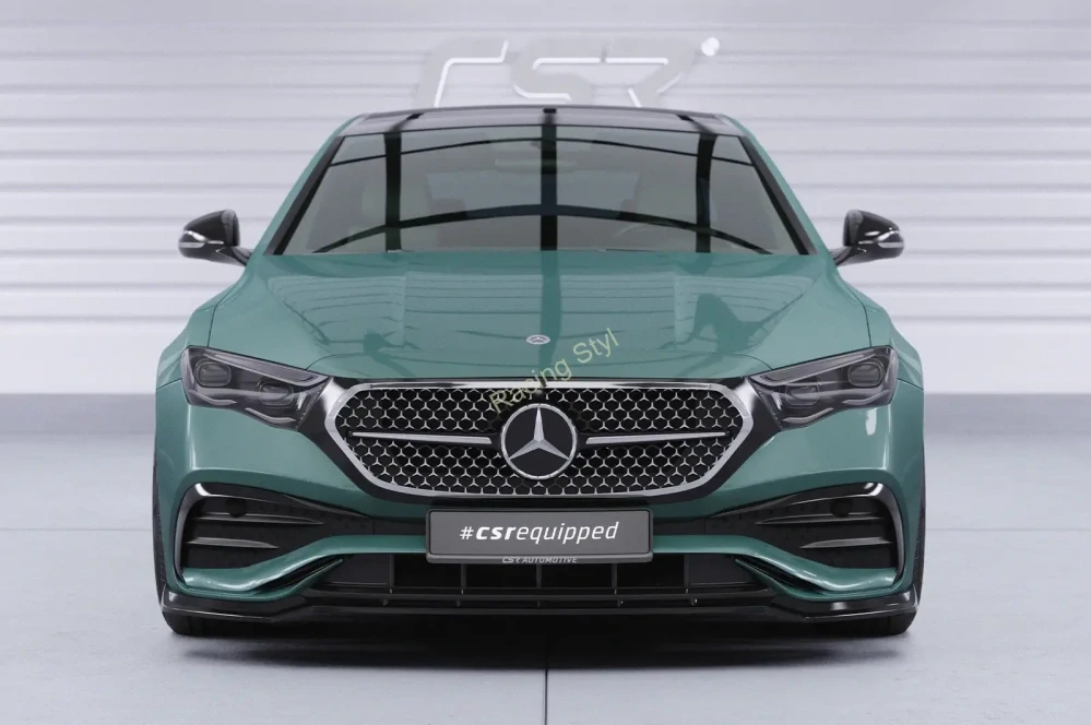 Mercedes Benz E W214/ S214 AMG-Line přední spoiler lip Glossy Black CSR Lesk.