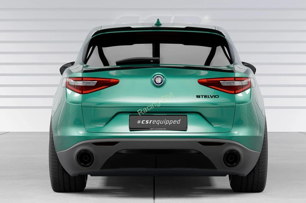 Alfa Romeo Stelvio spoiler nad zadní okno Glossy Black CSR Lesk.