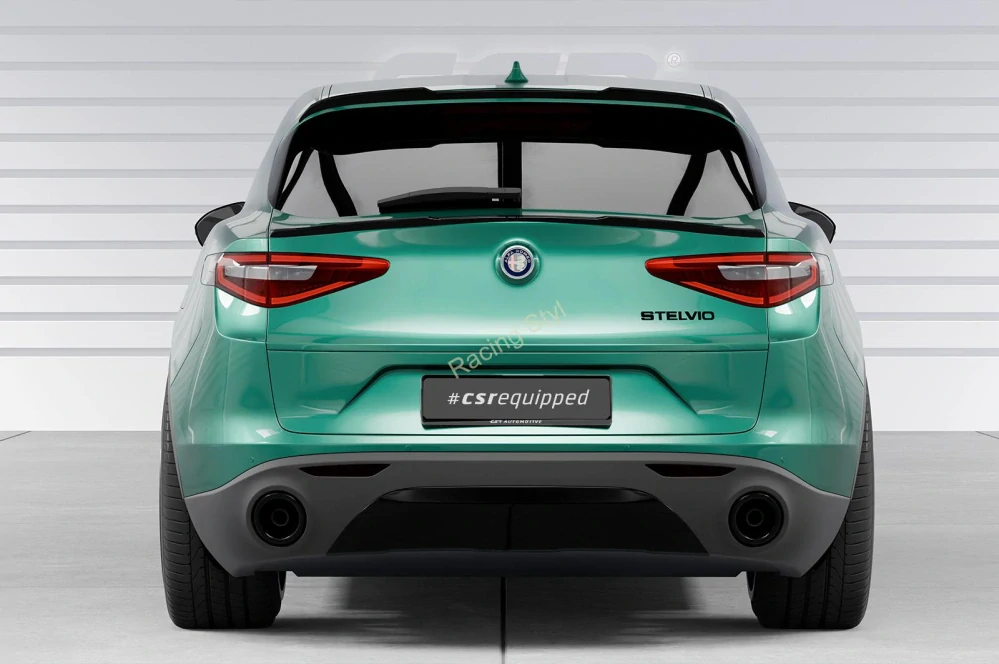 Alfa Romeo Stelvio spoiler pod zadní okno Glossy Black CSR Lesk.
