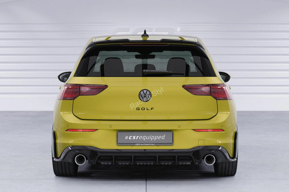 VW Golf 8 GTI, GTD, GTE, R-Line zadní boční aero panely Glossy Black CSR Lesk.