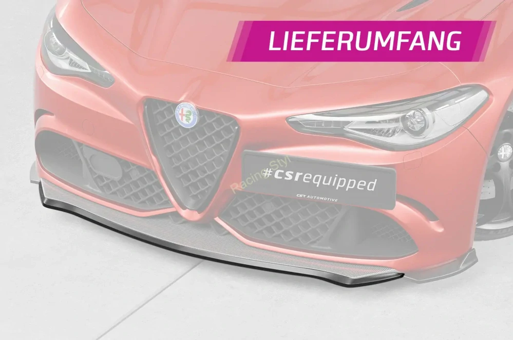 Alfa Romeo Giulia Quadrifoglio přední spoiler lip CSR