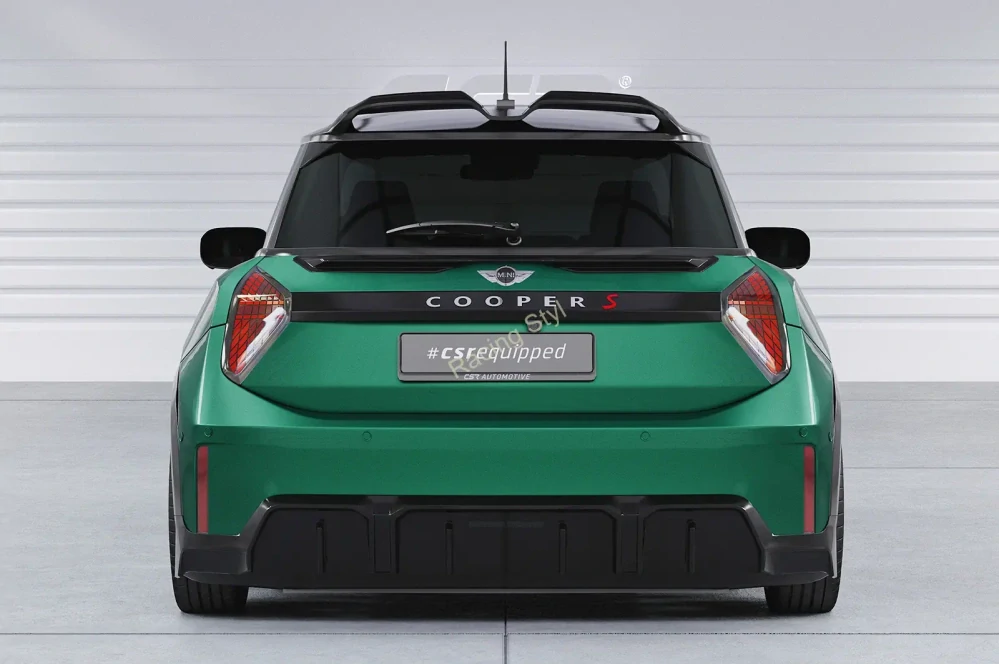 Mini F66 spoiler pod zadní okno Glossy Black CSR Lesk.