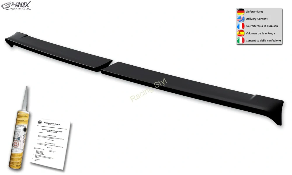 OPEL Movano H2/ NISSAN NV400 H2/ NISSAN Interstar H2/ RENAULT Master H2 střešní spoiler RDX