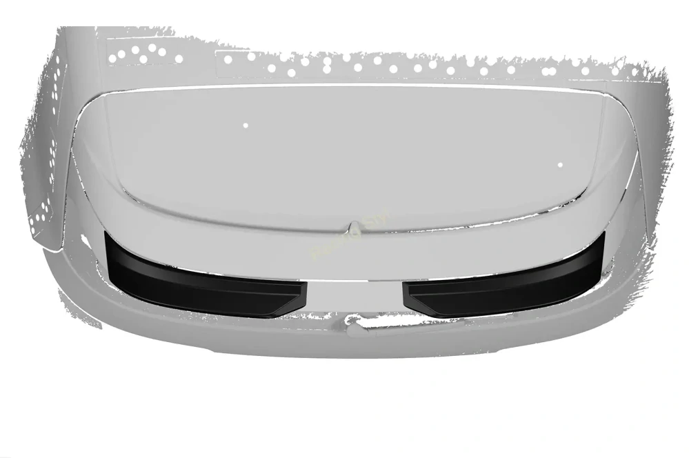 VW Golf 8 typ CD R Performance zadní spoiler na originální křídlo Glossy Black CSR Lesk