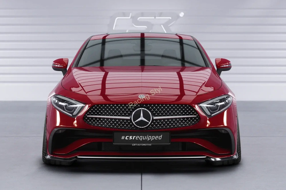 Mercedes-Benz CLS (C257) Facelift přední spoiler lip Glossy Black CSR Lesk