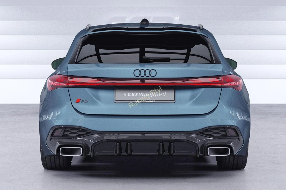 Audi A5 B10 S-Line spoiler na zadní nárazník difuzor Glossy Black CSR Lesk