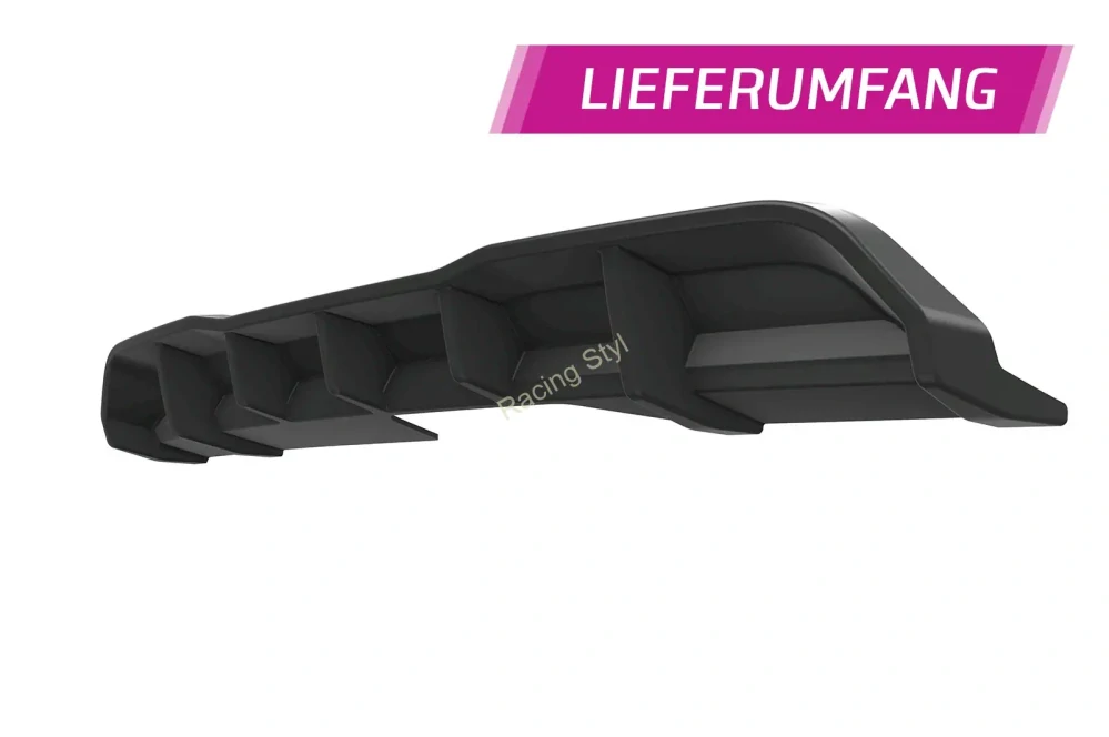 Audi A6 C9 spoiler na zadní nárazník difuzor Glossy Black CSR Lesk