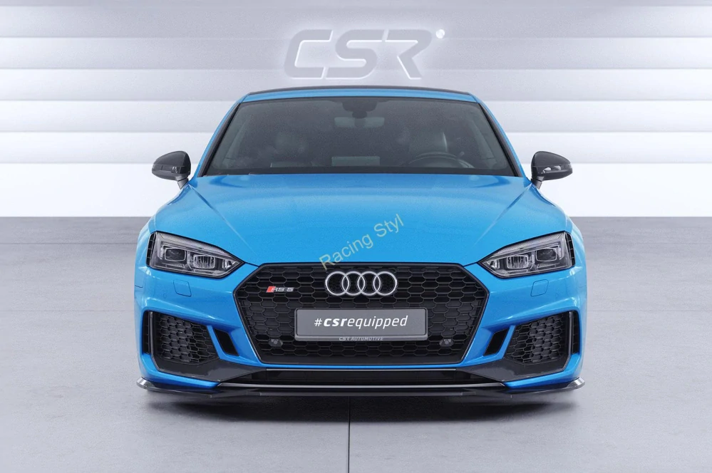 Audi RS5 (F5) přední spoiler lip Glossy Black CSR Lesk