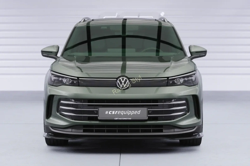 VW Tiguan 3 přední spoiler lip Glossy Black CSR Lesk