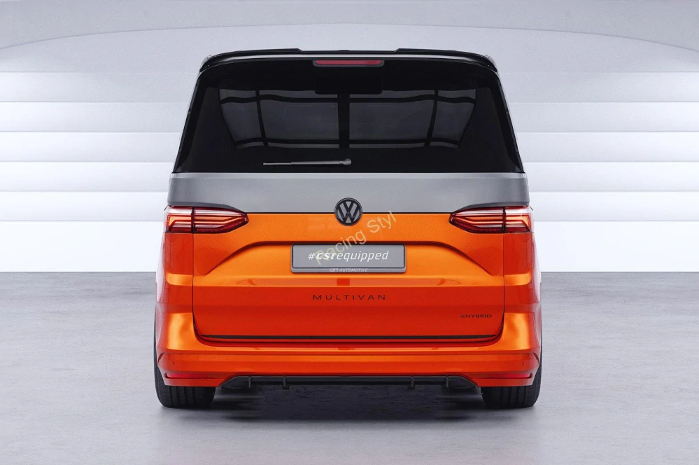 VW T7 typ ST spoiler na zadní nárazník difuzor Glossy Black CSR Lesk