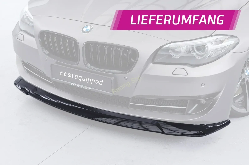 BMW 5 F10/ F11 přední spoiler lip Glossy Black CSR Lesk