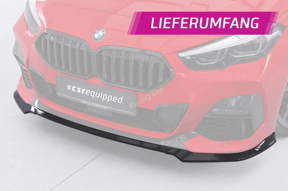 BMW 2 F44 M-Sport / M235 přední spoiler lip Glossy Black CSR Lesk