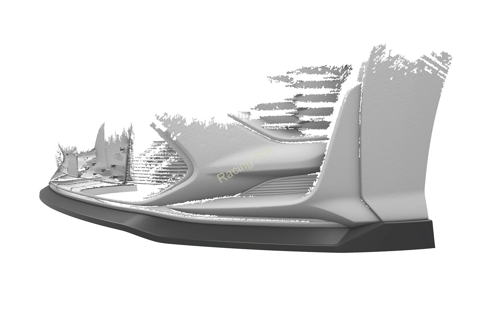 Hyundai Kona N/ N-Line přední spoiler lipa Glossy Black CSR Lesk.