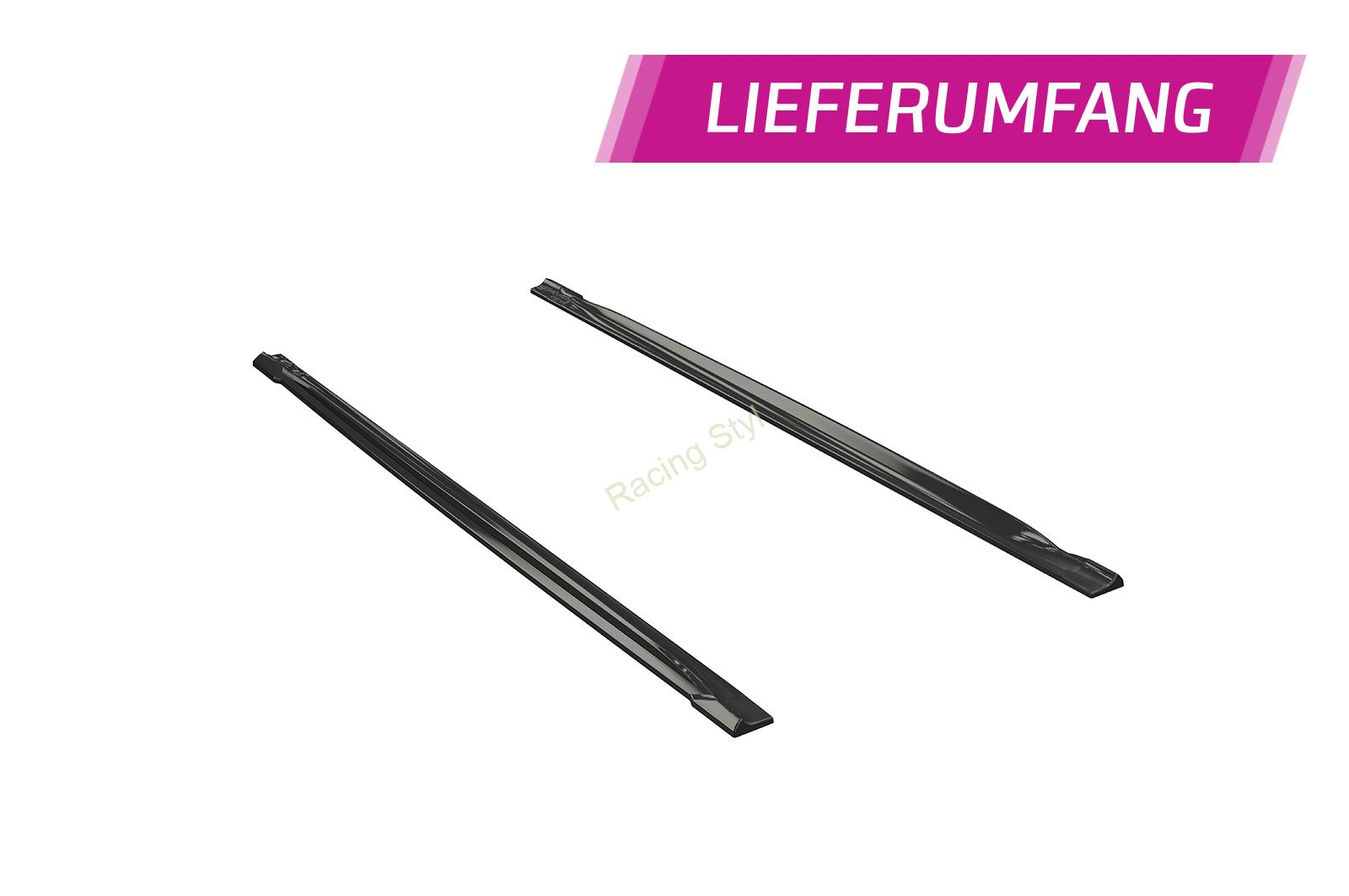 Kia Rio YB lišty na boční prahy Glossy Black CSR