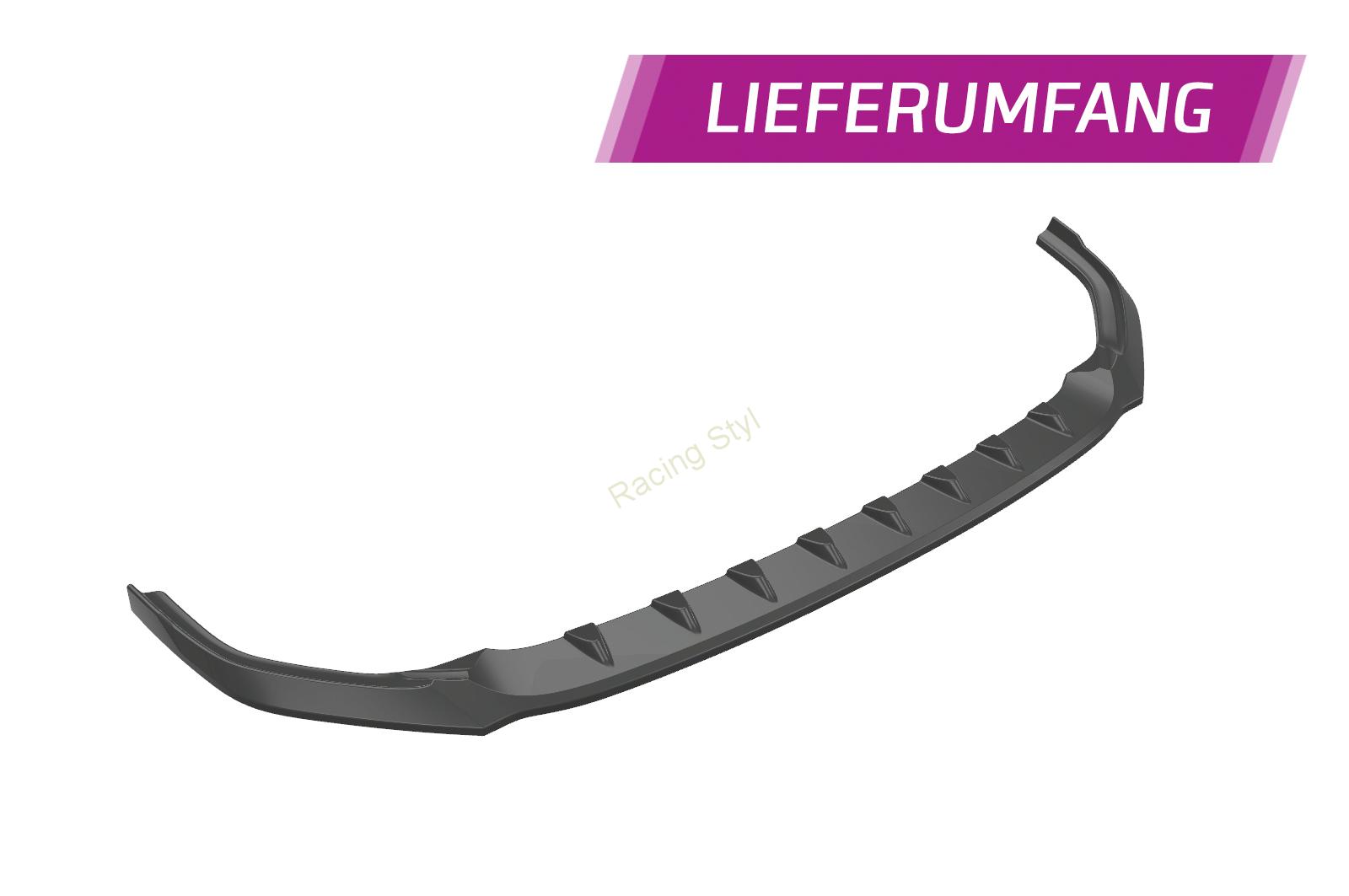 VW Golf 8 (CD) R přední spoiler lipa Glossy Black CSR Lesk.