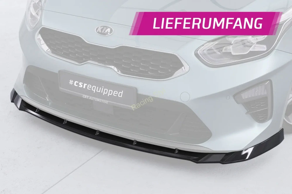 Kia Ceed CD přední spoiler lip Glossy Black CSR Lesk