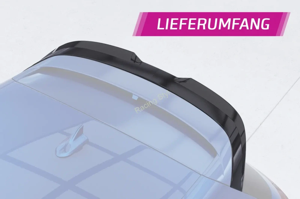 VW Golf 8 GTI Clubsport/ R spoiler na zadní křídlo Glossy Black CSR Lesk.