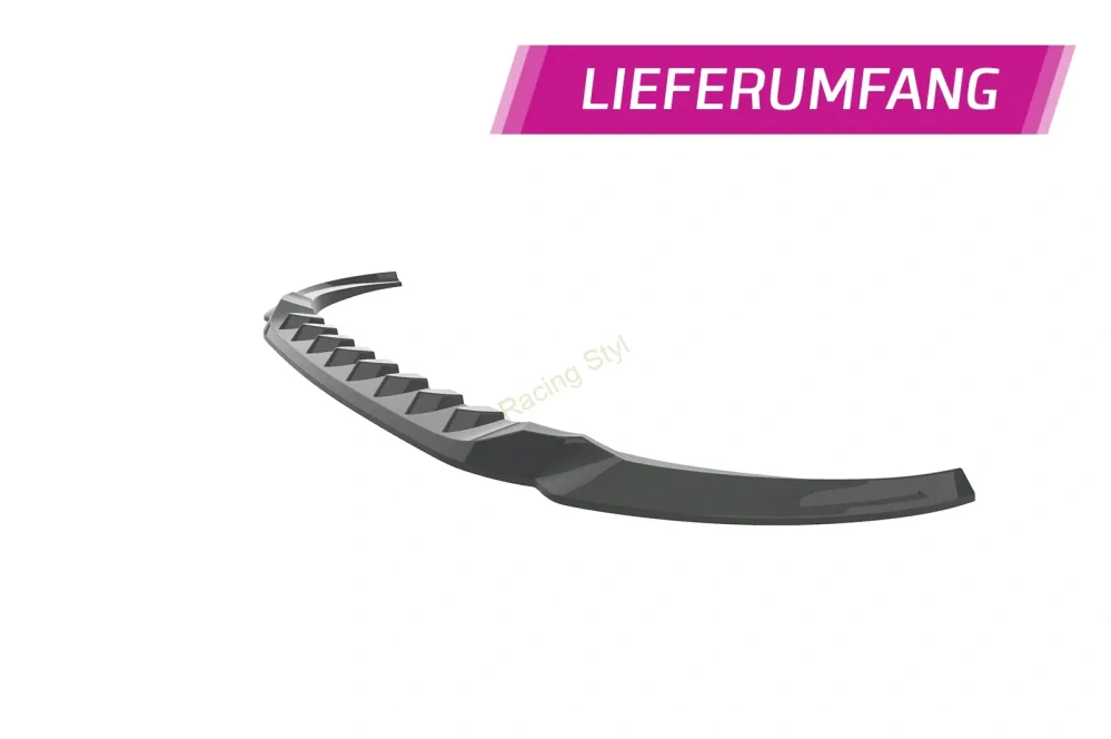 Audi A6 C8 (F2) přední spoiler lip Glossy Black CSR Lesk.