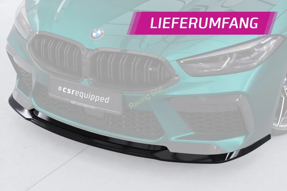 BMW M8 Competition F91/F92/F93 přední spoiler lipa Glossy Black CSR Lesk