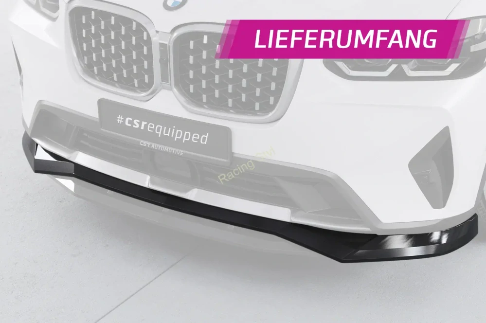 BMW X4 (G02) přední spoiler lip Glossy Black CSR Lesk