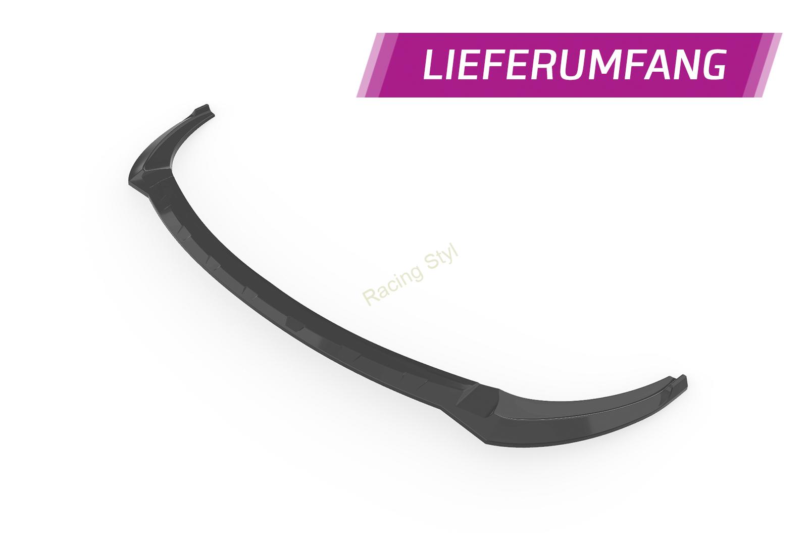 Hyundai Veloster MK1 Turbo přední spoiler lipa Glossy Black CSR Lesk.