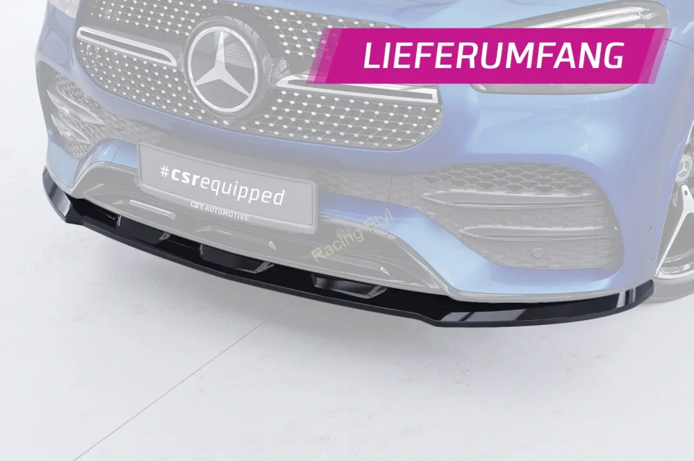 Mercedes Benz GLE C167 AMG-Line přední spoiler lip Glossy Black CSR Lesk
