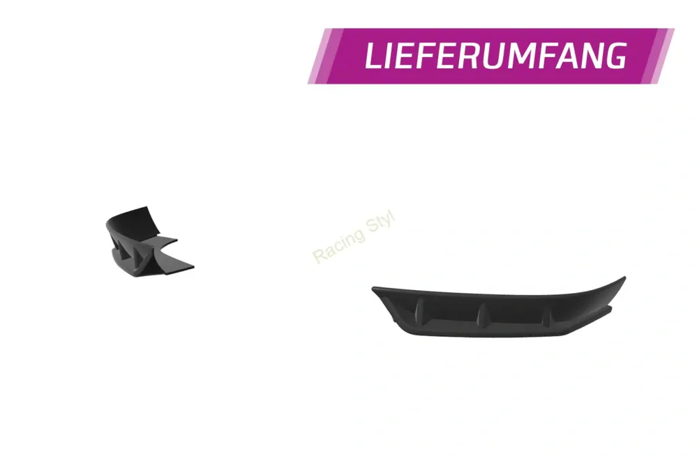 Hyundai I30 (PD) N boční spoilery na zadní nárazník Glossy Black CSR Lesk.