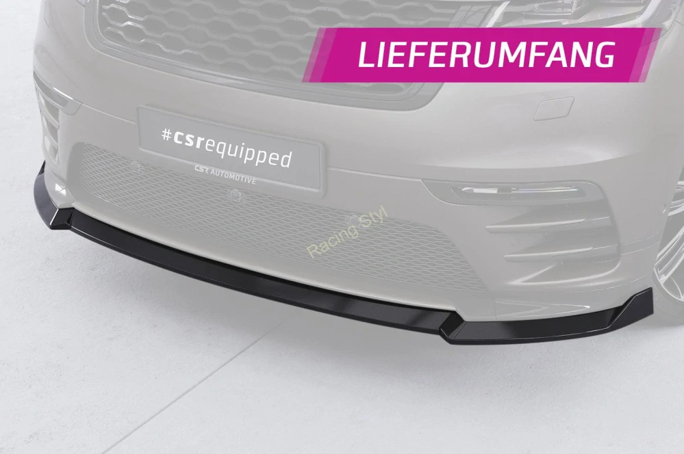 Land Rover Range Rover Velar (L560) přední spoiler lip Glossy Black CSR Lesk.