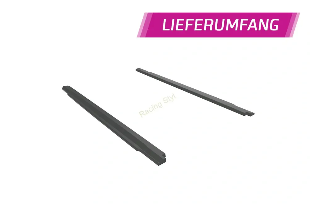 Hyundai Kona (1. gen.) N/ N-Line nástavce na boční prahy Glossy Black CSR Lesk.