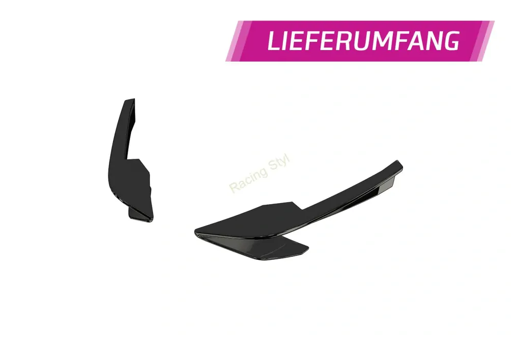 Audi R8 4S Facelift boční křidélka na přední nárazník Glossy Black CSR Lesk.