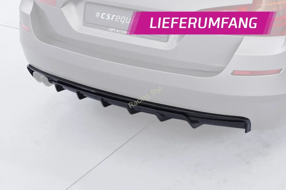 BMW 5 F10/ F11 spoiler na zadní nárazník Glossy Black CSR Lesk
