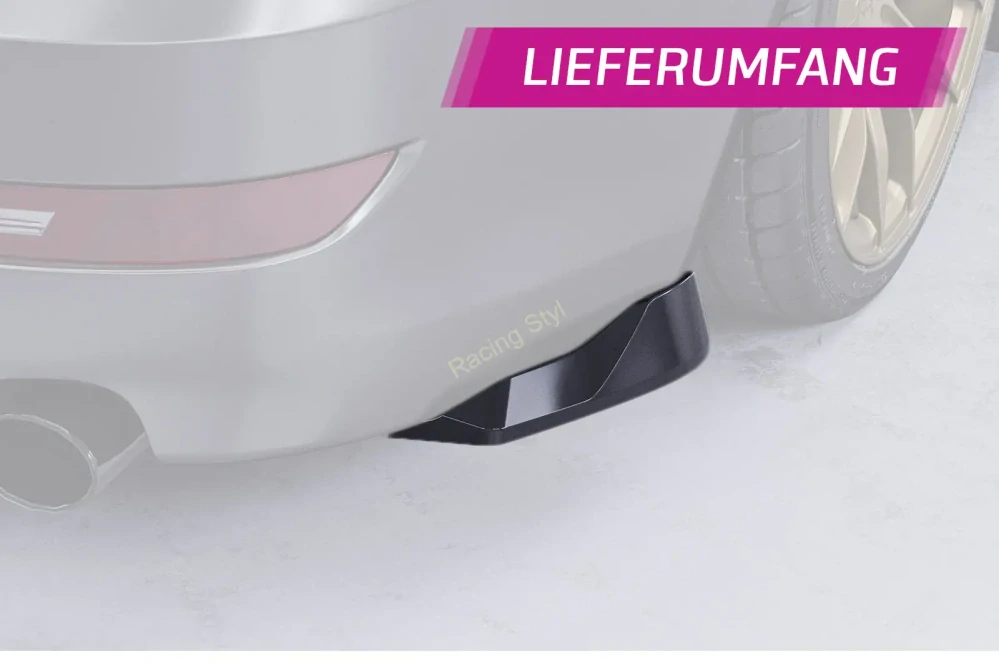 BMW 6 E63/ E64 Coupe a Cabrio boční spoilery na zadní nárazník Glossy Black CSR Lesk