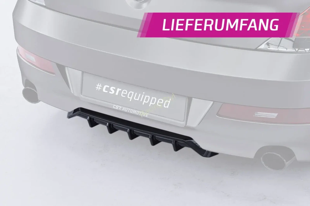 BMW 6 E63/E64 Coupe-Cabrio spoiler na zadní nárazník difuzor CSR Matt.