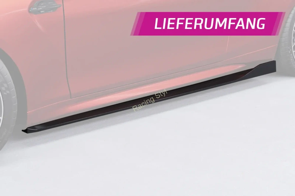 BMW M2 F87 nástavce na boční prahy Glossy Black CSR Lesk.