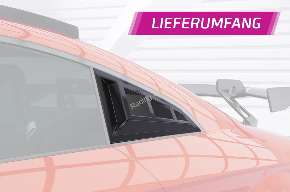 Audi TT FV/8S Coupe kryty na zadní boční okna Glossy Black CSR Lesk.