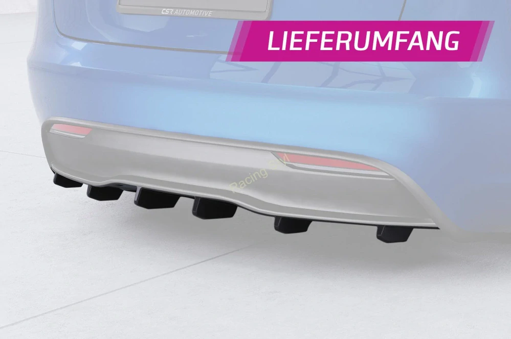 Tesla Model 3 Facelift spoiler pod zadní nárazník difuzor CSR Matt.