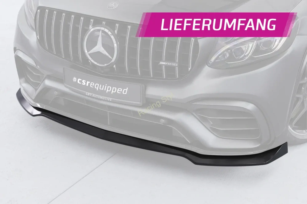 Mercedes Benz GLC 63 AMG X253/ C253 přední spoiler lip Glossy Black CSR Lesk