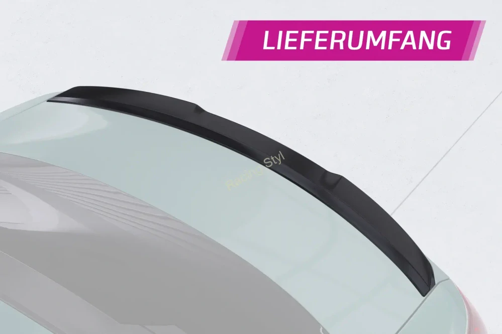 Mercedes Benz E W214 Sedan spoiler na víko kufru Glossy Black CSR Lesk.
