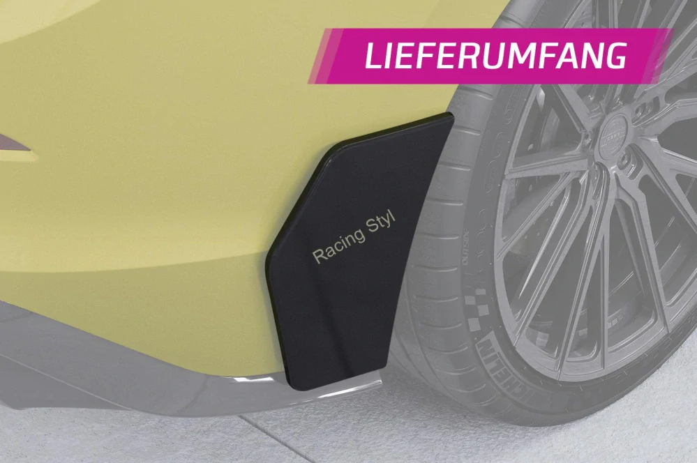 VW Golf 8 GTI, GTD, GTE, R-Line zadní boční aero panely Glossy Black CSR Lesk.