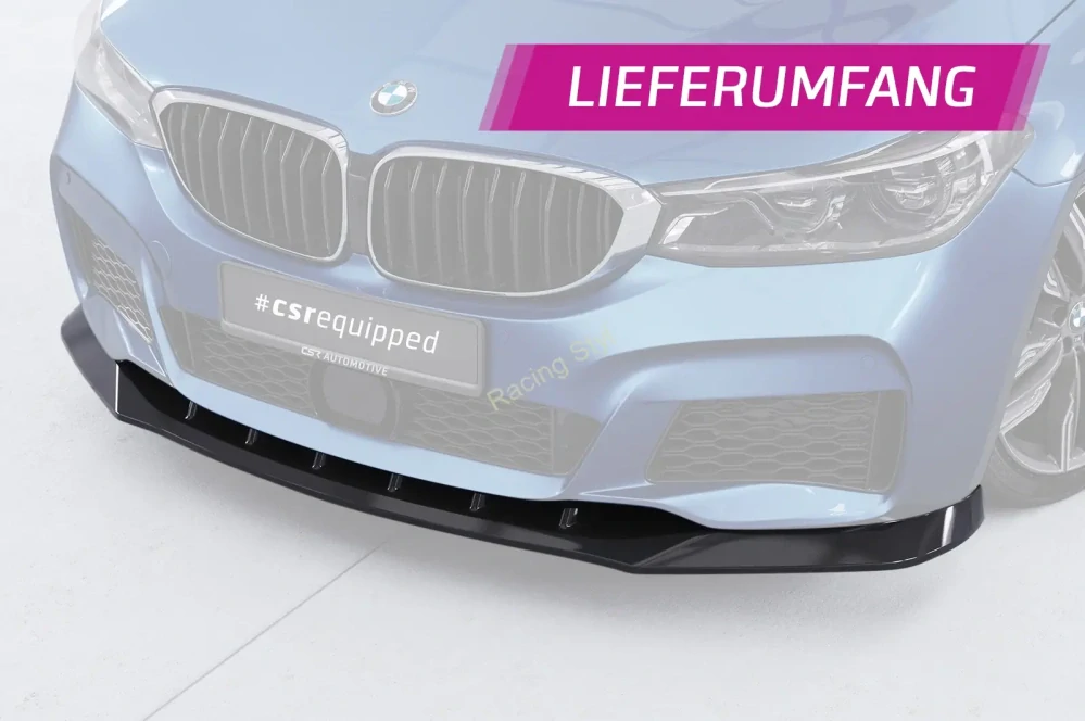 BMW 6 G32 Gran Turismo M-Paket přední spoiler lip Glossy Black CSR Lesk
