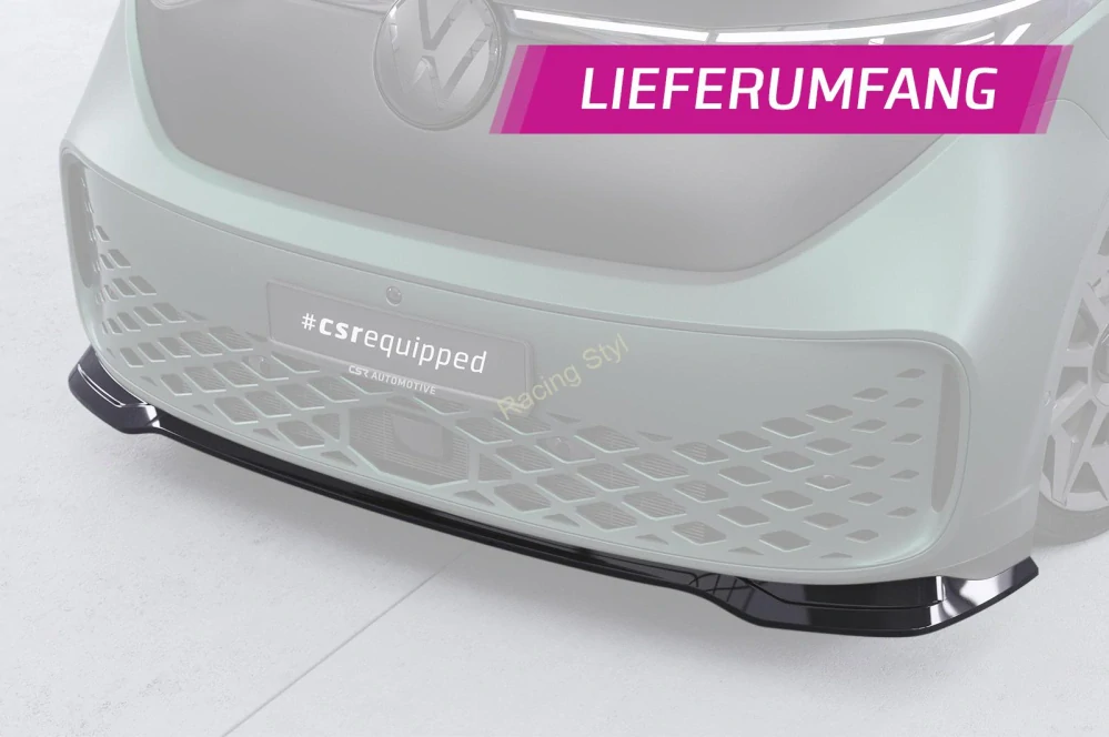 VW ID. Buzz přední spoiler lip Glossy Black CSR Lesk.