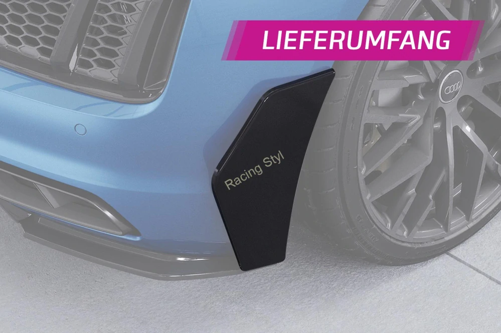 Audi R8 Typ 4S boční aero panely Glossy Black CSR Lesk.