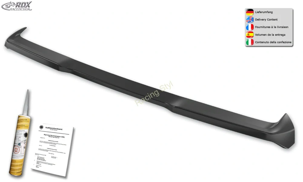 FORD Transit Custom/ Tourneo Custom 2023- a VW Transporter/ Shuttle/ Caravelle 2025- zadní střešní spoiler RDX