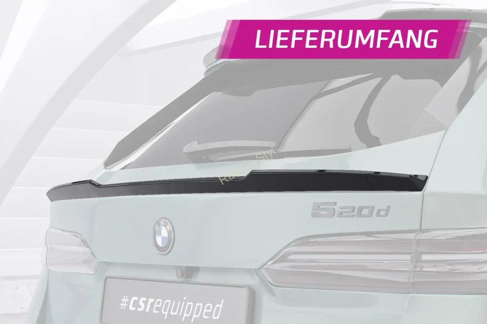 BMW 5 G61 Touring spoiler pod zadní okno Glossy Black CSR Lesk