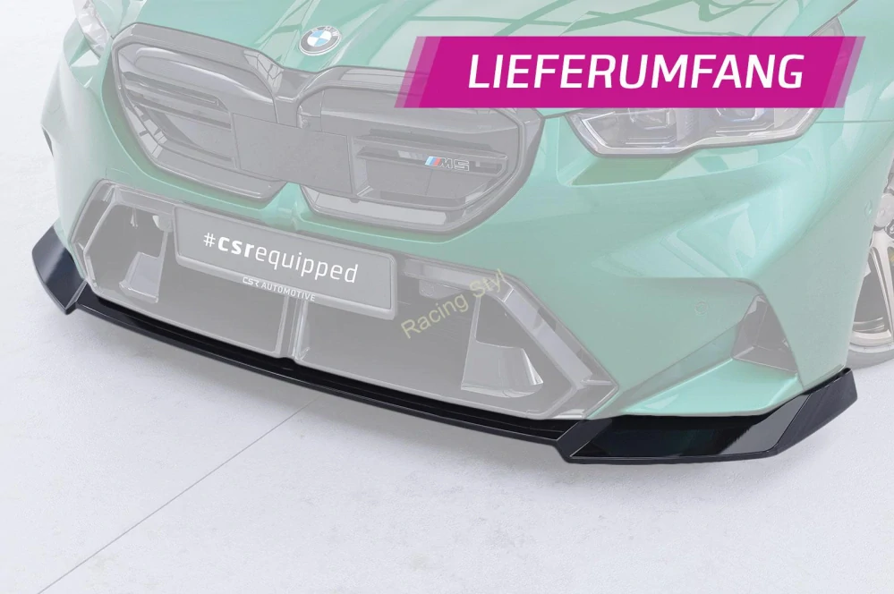 BMW M5 G90/G99 přední spoiler lip Glossy Black CSR Lesk