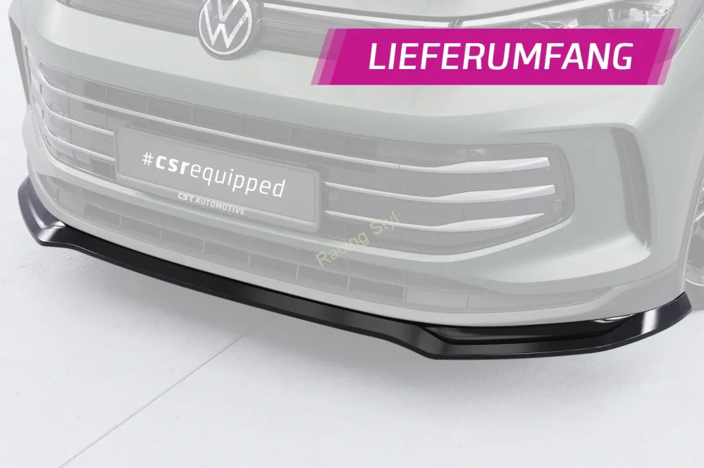 VW Tiguan 3 přední spoiler lip Glossy Black CSR Lesk