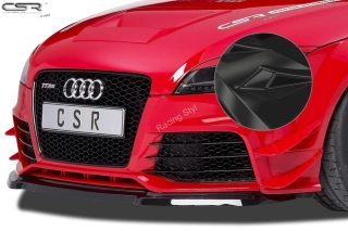 Audi TT RS 8J přední spoiler Glossy Black CSR Lesk.