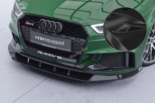 Audi RS3 8V přední spoiler lipa Glossy Black CSR Lesk