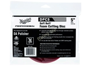 Meguiar's Soft Buff Foam Cutting Disc 5" - korekční kotouč pro DA leštičku (tvrdý) 5palcový